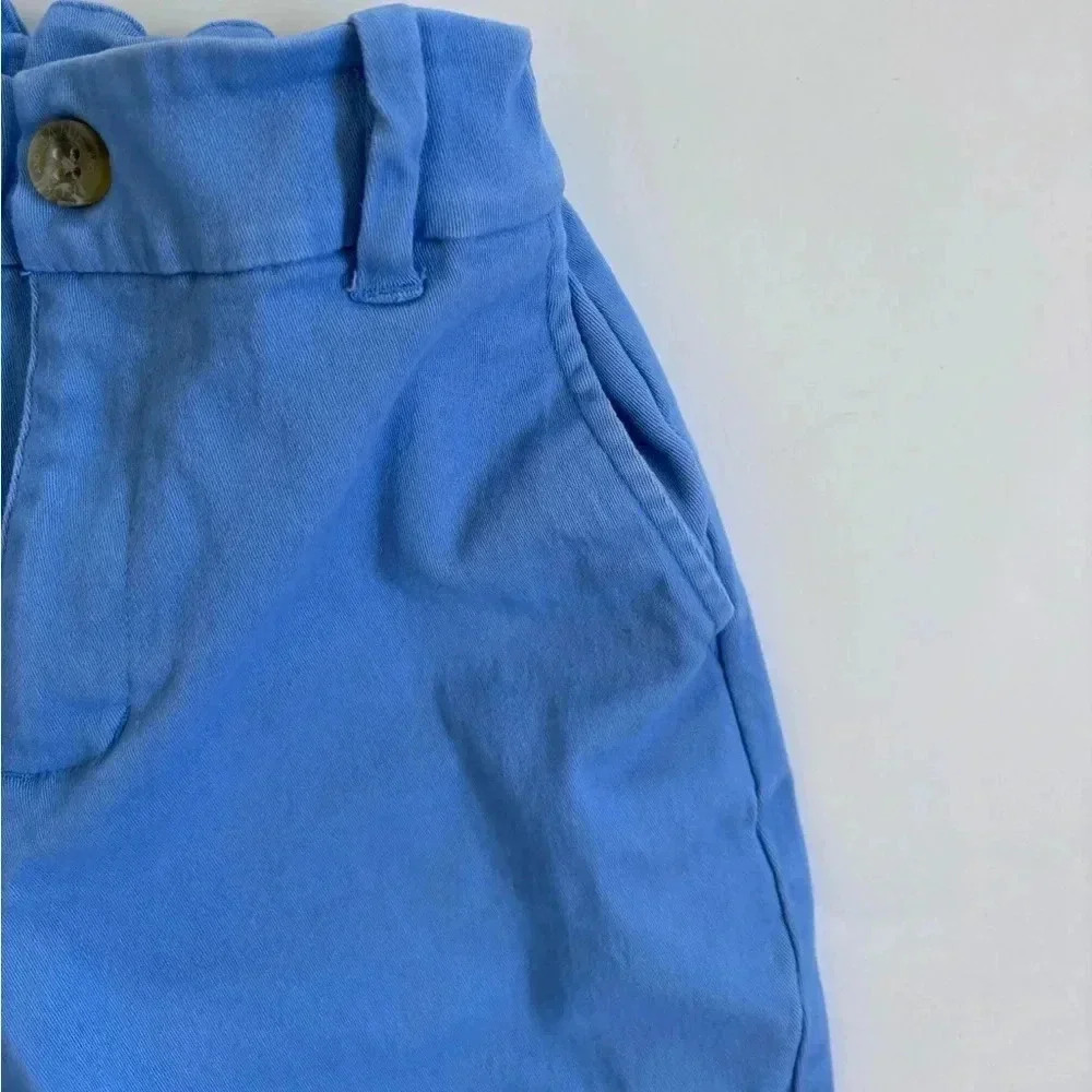 Janie & Jack Blue Twill Shorts - Picture 2 of 6